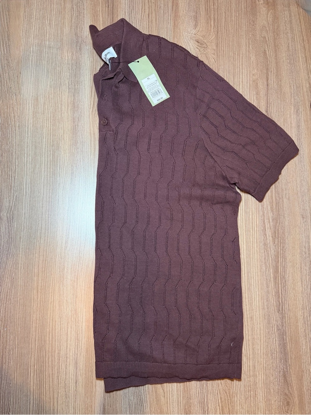 Goodfellow & Co Men's Short Sleeve Knit Polo - Brown